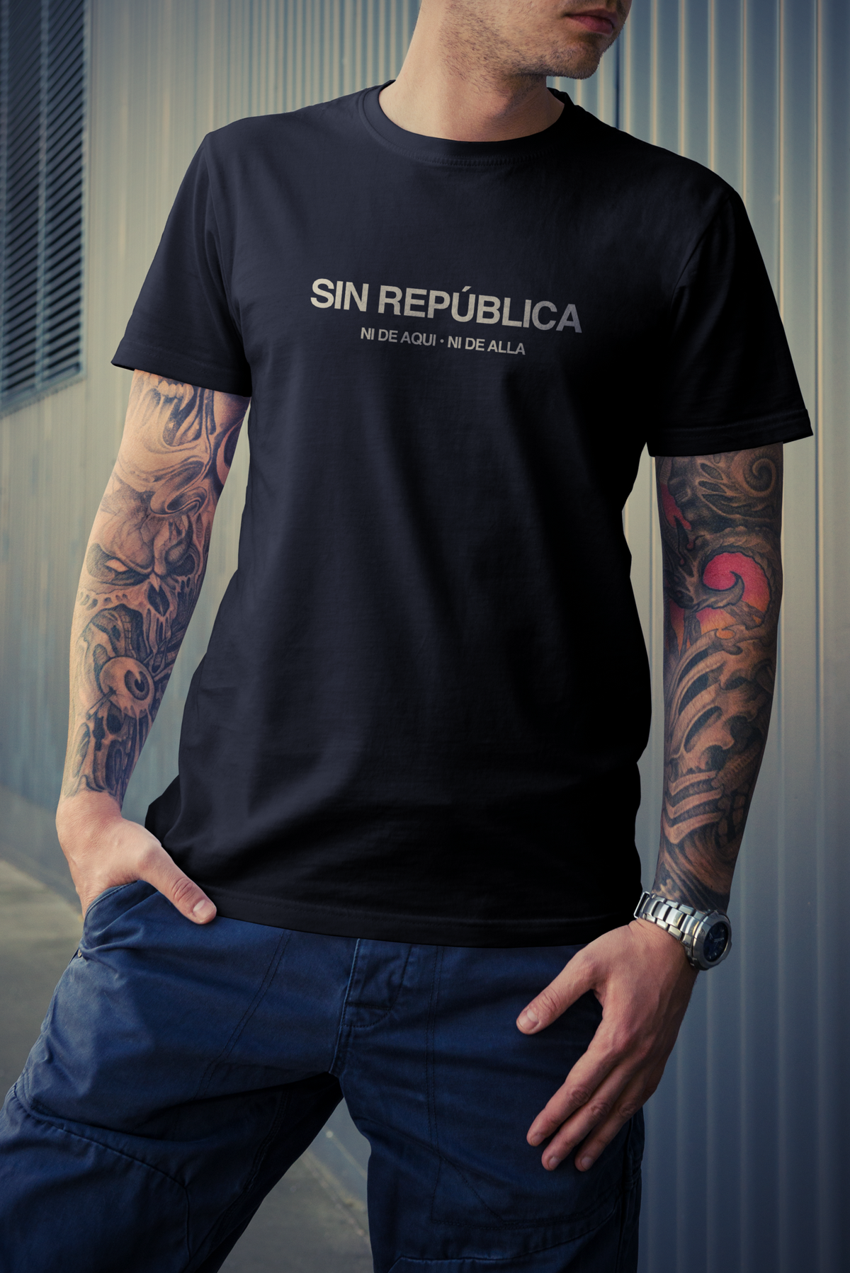Sin Republica - Calssic Black - Unisex short sleeve t-shirt